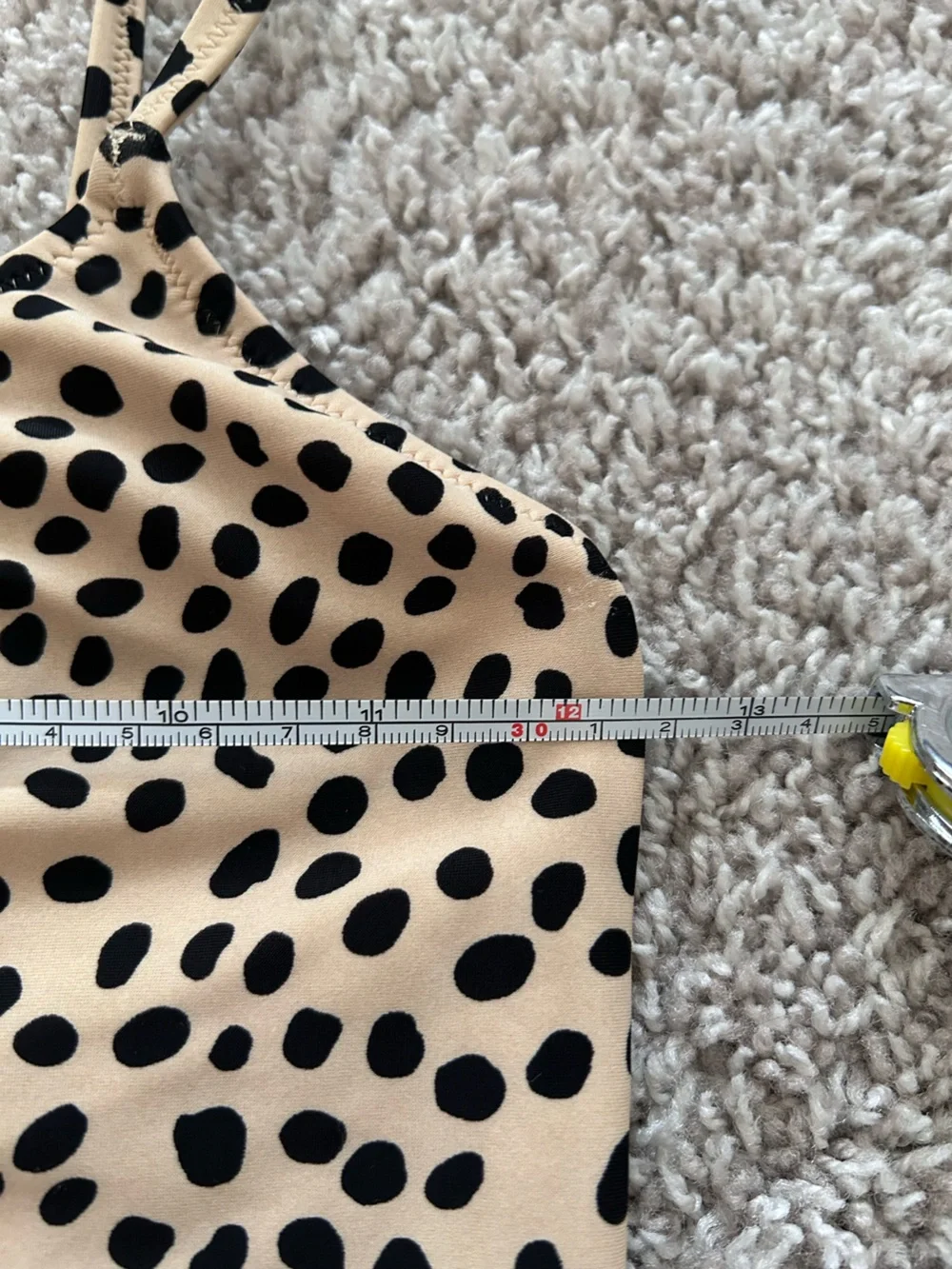Crewcuts Cheetah Print One-Piece Swimsuit girls size 12